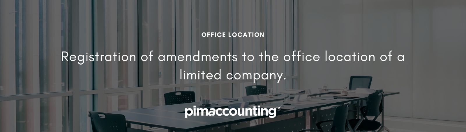  Registration of amendments to the office location of a limited company
