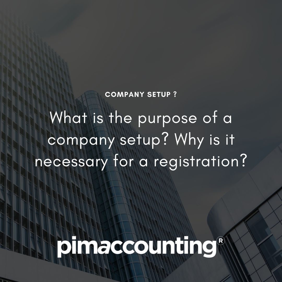 What is the purpose of a company setup? Why is it necessary for a registration?